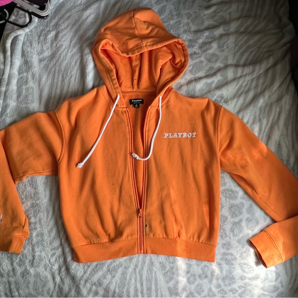 Playboy Vibrant Orange Hoodie